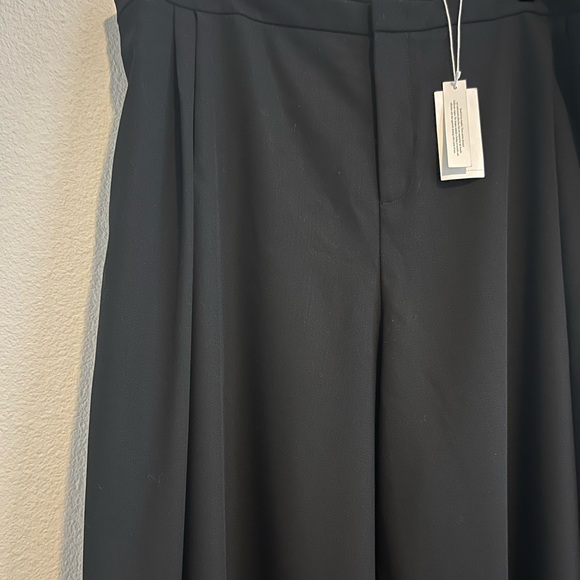 NWT Vince Pleated Front Wool Blend Culottes in Black Size 20 - Picture 5 of 15